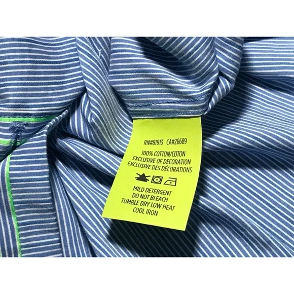 Robert Graham Long Sleeve Shirt Mens Large Tailored Fit Striped Blue Green - Picture 11 of 12